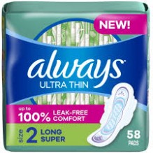 ALWAYS SUPER 58CT PADS