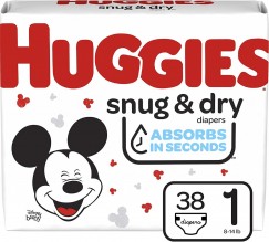 HUGGIES SNUG & DRY #1 JUMBO 38C