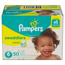 PAMPERS SWADDLER SZE 6 SUP 50CT
