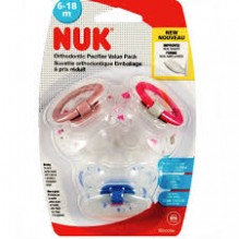 NUK PACIFIER SZ2 3PK