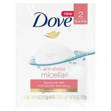 DOVE 4.0OZ BAR MIC. A/STRES 2PK