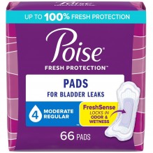 POISE MODERATE PADS 66 CT
