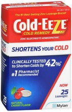 COLD-EEZE 25CT LOZ CHRY SUGFREE