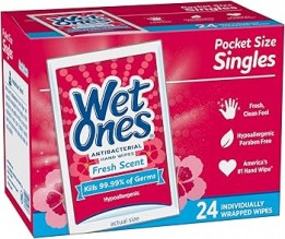 WET ONES SINGLES 24CT ANTI BACT