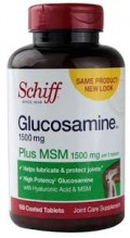GLUCOSAMINE 1500MG HCI +MSM 150