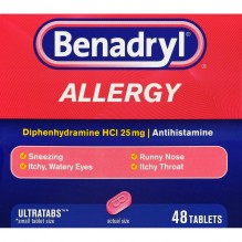 BENADRYL U/TABS ALLERGY 48CT