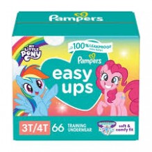 PAMPERS EASY UPS GRL 3T-4T 66CT