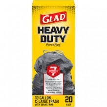 GLAD D/S OUTDOOR 33G 20CT