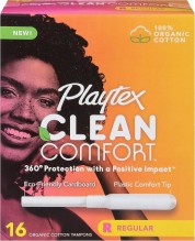 PLAYTEX CLEAN COMFRT REG 16CTQQ