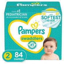 PAMPERS SWADDLER SZE 2 84CT