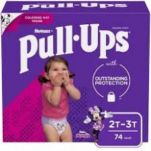 HUGGIES P/U GRL SUPER 2-3T 74CT