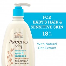 AVEENO BABY WASH & SHAMPOO 18OZ