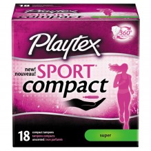 PLAYEX SPORT 18CT SUPER COMPACT