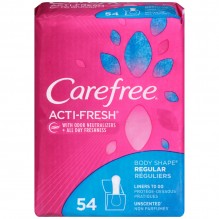 CAREFREE 54 CT REG UNSCENTED