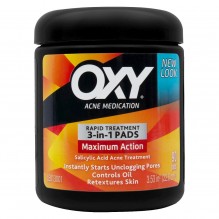 OXY MAX ACT 3IN1 TRTMNT PAD 90C