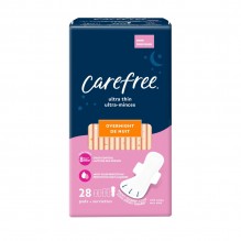 CAREFREE 28CT PADS UT O/NGT WNG