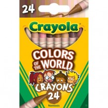 CRAYOLA CRAYONS 24CT COLOR WRLD