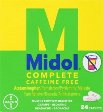 MIDOL CAFF FREE W/ACETAMIN 24CT