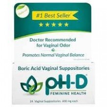 PH-D VAGINAL SUPPOSITORIES 24CT