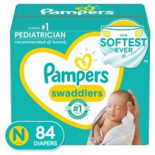 PAMPERS SWADDLER SZE NEWB 84CT