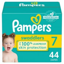 PAMPERS SWADDLERS SIZE 7 44CT