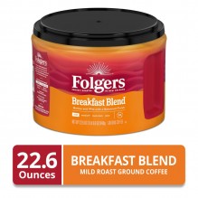 FOLGERS BRKFST BLND 22.6 OZ CS6