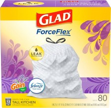 GLAD TALL KTCH DSTR 13G 80S LAV