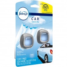 FEBREEZE CAR VENT 2CT LINEN SKY