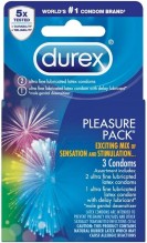 DUREX PLEASURE PACK LUB 3PK