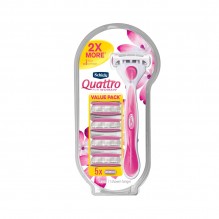 SCHICK QUAT WMN RAZOR 1HND/4RFL