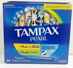 TAMPAX PEARL 34CT DUO UNS L/R2X