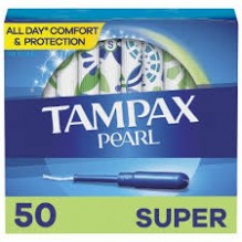 TAMPAX PEARL SUPER UNSC 50CT