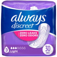 ALWAYS DISCREET 30CT LNR UL