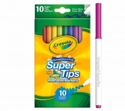 CRAYOLA 10CT SUPERTIP MARKERS