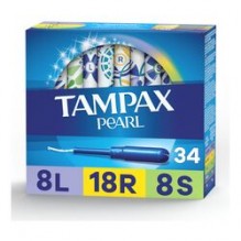 TAMPAX PEARL 34CT MULTI PK