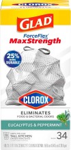 GLAD F-FLX ODOR SHD EUCLYP 34CT