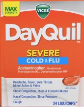 DAYQUIL 24CT DM SEVER L/CAP C/F