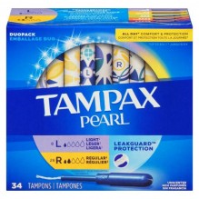 TAMPAX PEARL 34CT DUO UNS L/R2X