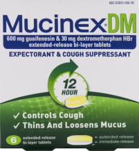 MUCINEX DM 6CT REG STRENGTH