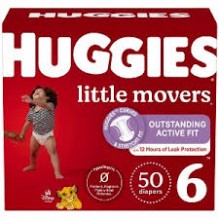 HUGGIES LIL MOVERS SZ6 50CT