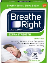 BREATHE RIGHT E/S CLEAR 26 CT