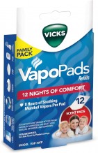 VICKS MENTHOL VAPOPADS 12 CT