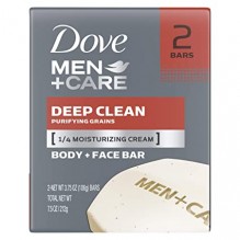 DOVE MEN SOAP 3.75OZ 2PK DP CLN