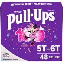 HUGGIES P/U GIRL 5T-6T 48 CT