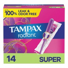 TAMPAX PKT RAD SUP ABS UNS 14CT