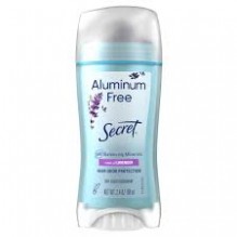 SECRET 2.4OZ ALUM FREE DEO LAV