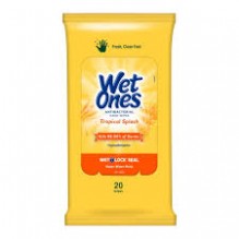 WET ONES 20'S TROPICAL A/BACT