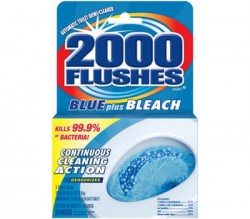 2000 FLUSH BLUE W/BLEACH 3.5 OZ