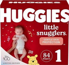 HUGGIES GIGA LIL SNUG SZ1 84CT