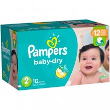 PAMPERS BABY DRY SIZE 2 112CT
